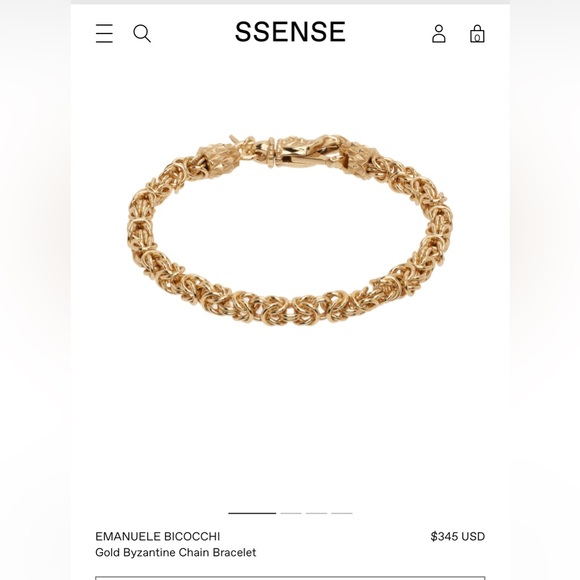 NEW WITH TAG  EMANUELE BICOCCHI french-rope chain bracelet - Picture 13 of 13